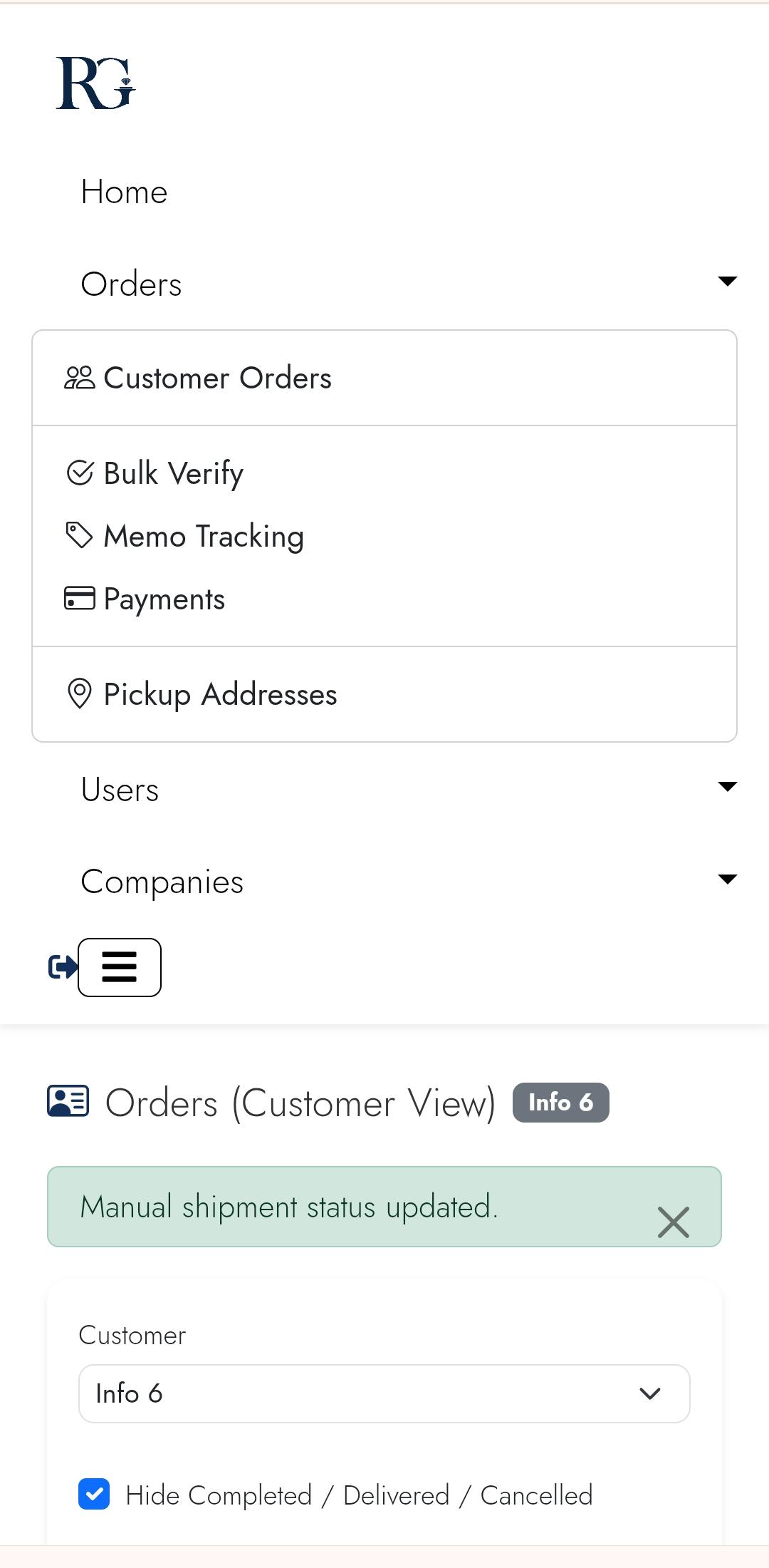 Memo Tracking — mobile